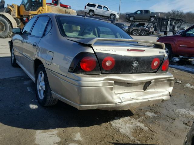 2G1WH52K259268262 - 2005 CHEVROLET IMPALA LS GOLD photo 3