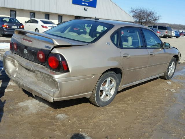 2G1WH52K259268262 - 2005 CHEVROLET IMPALA LS GOLD photo 4