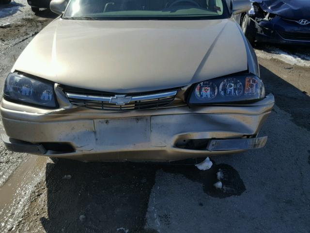 2G1WH52K259268262 - 2005 CHEVROLET IMPALA LS GOLD photo 7