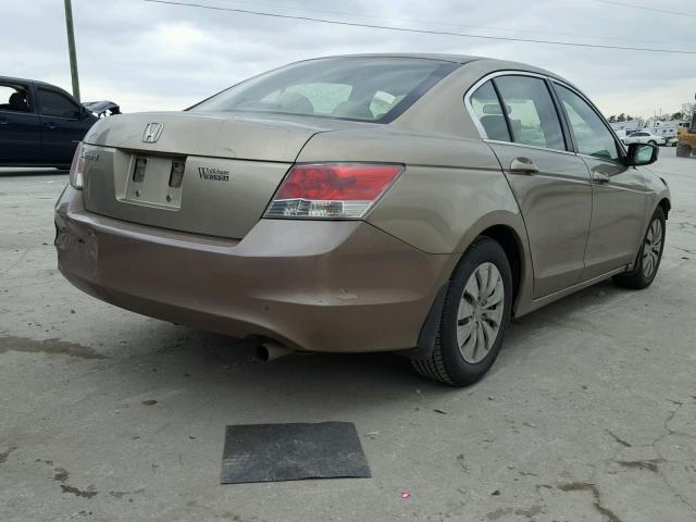 JHMCP26358C023983 - 2008 HONDA ACCORD LX GOLD photo 4