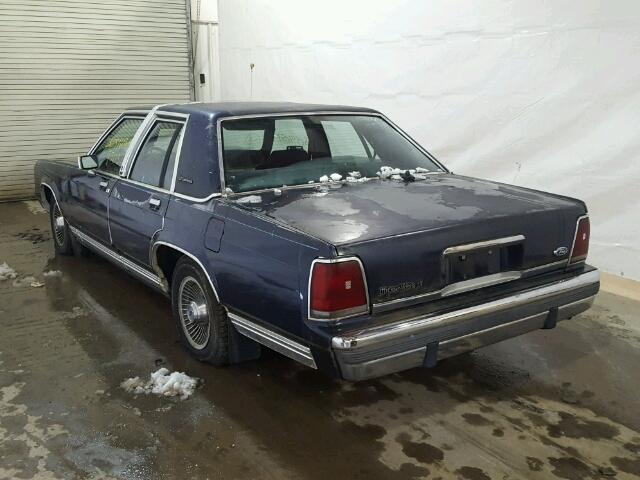 2FACP74F7LX134256 - 1990 FORD CROWN VICT BLUE photo 3