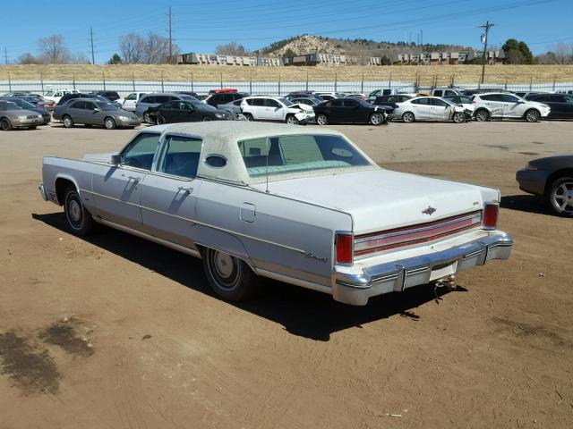 6Y82A863029 - 1976 LINCOLN TOWN CAR WHITE photo 3