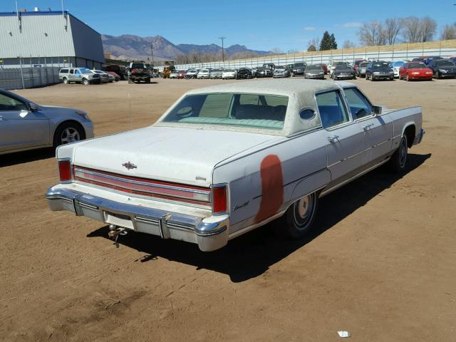 6Y82A863029 - 1976 LINCOLN TOWN CAR WHITE photo 4