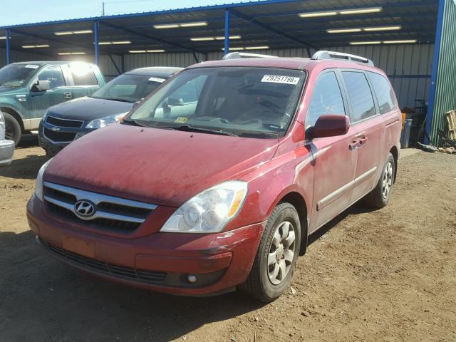 KNDMC233276022681 - 2007 HYUNDAI ENTOURAGE RED photo 2