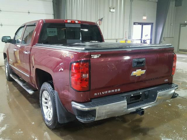 3GCUKSEC1EG487626 - 2014 CHEVROLET SILVERADO RED photo 3