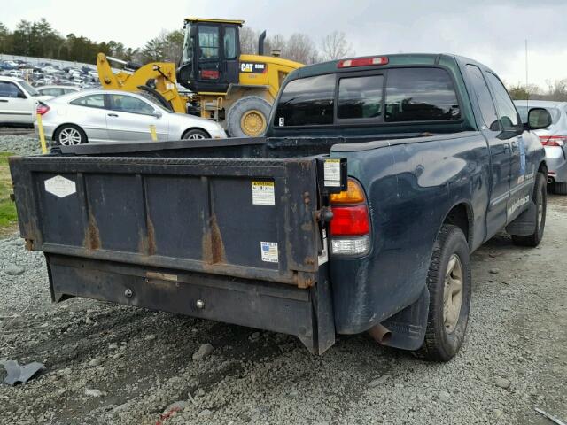 5TBRT34104S444719 - 2004 TOYOTA TUNDRA ACC GREEN photo 4