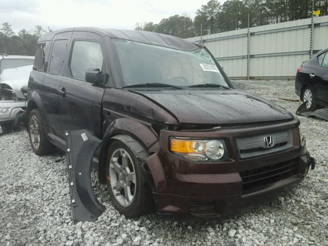 5J6YH189X7L012972 - 2007 HONDA ELEMENT SC BURGUNDY photo 1