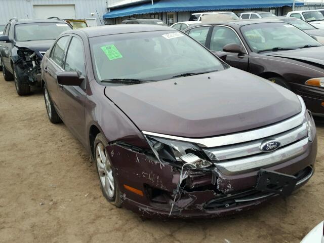 3FAHP0HG0CR273983 - 2012 FORD FUSION SE MAROON photo 1