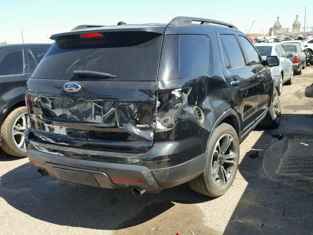 1FM5K8GT7EGB84569 - 2014 FORD EXPLORER S BLACK photo 4