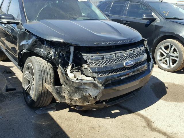 1FM5K8GT7EGB84569 - 2014 FORD EXPLORER S BLACK photo 9