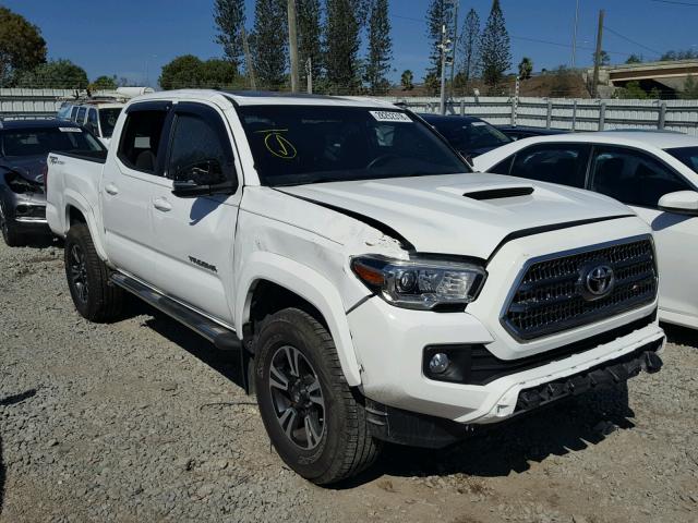 3TMAZ5CN6GM002972 - 2016 TOYOTA TACOMA DOU WHITE photo 1