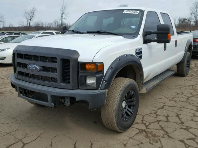 1FTSW21559EB25265 - 2009 FORD F250 SUPER WHITE photo 2