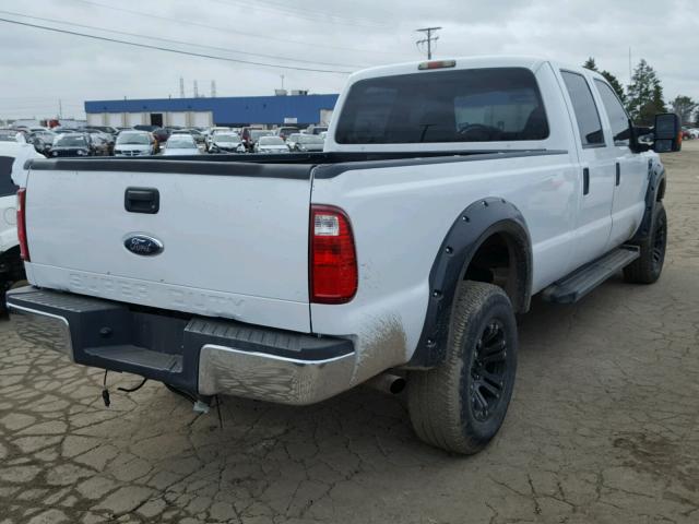 1FTSW21559EB25265 - 2009 FORD F250 SUPER WHITE photo 4