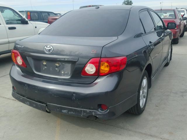 1NXBU40E89Z009093 - 2009 TOYOTA COROLLA BA GRAY photo 4