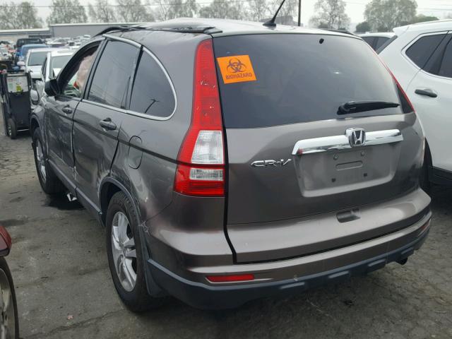 5J6RE3H53AL007562 - 2010 HONDA CR-V EX GRAY photo 3