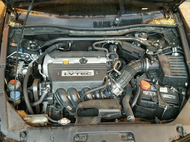 1HGCS12828A013503 - 2008 HONDA ACCORD EXL BLACK photo 7