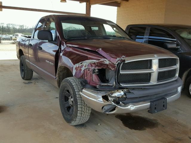 3D7HA18N02G174418 - 2002 DODGE RAM 1500 MAROON photo 1