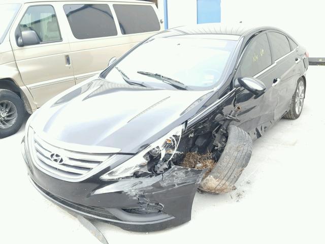 5NPEC4ACXEH833537 - 2014 HYUNDAI SONATA SE BLACK photo 2