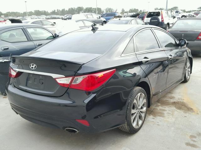 5NPEC4ACXEH833537 - 2014 HYUNDAI SONATA SE BLACK photo 4