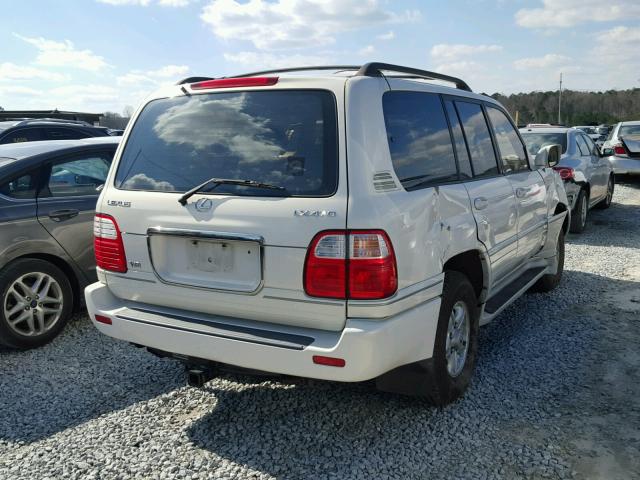 JT6HT00W2Y0115670 - 2000 LEXUS LX 470 WHITE photo 4