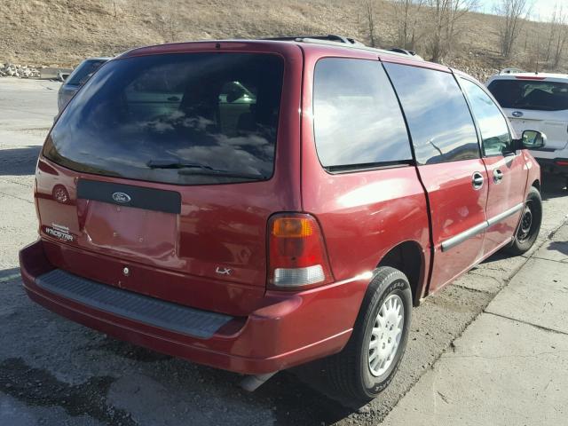 2FMZA51403BA96388 - 2003 FORD WINDSTAR L BURGUNDY photo 4