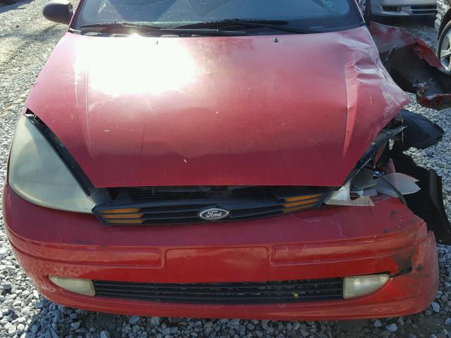 1FAFP38312W129473 - 2002 FORD FOCUS ZTS RED photo 7