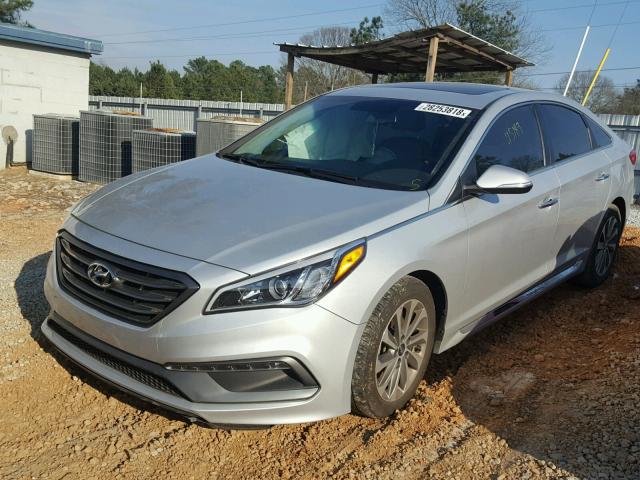 5NPE34AF6GH397461 - 2016 HYUNDAI SONATA SPO SILVER photo 2