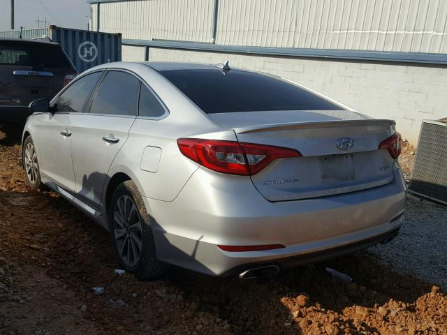 5NPE34AF6GH397461 - 2016 HYUNDAI SONATA SPO SILVER photo 3