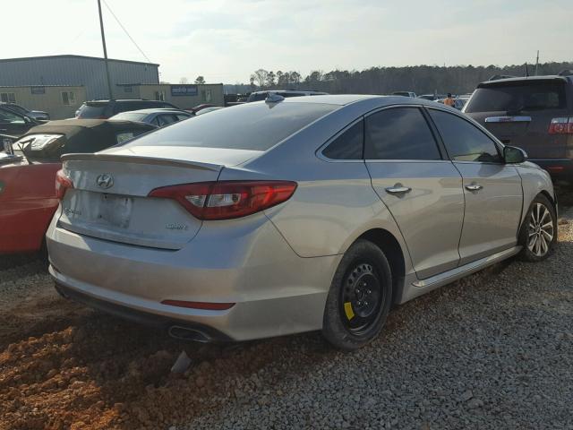 5NPE34AF6GH397461 - 2016 HYUNDAI SONATA SPO SILVER photo 4