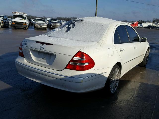 WDBUF56J26A818506 - 2006 MERCEDES-BENZ E 350 WHITE photo 4