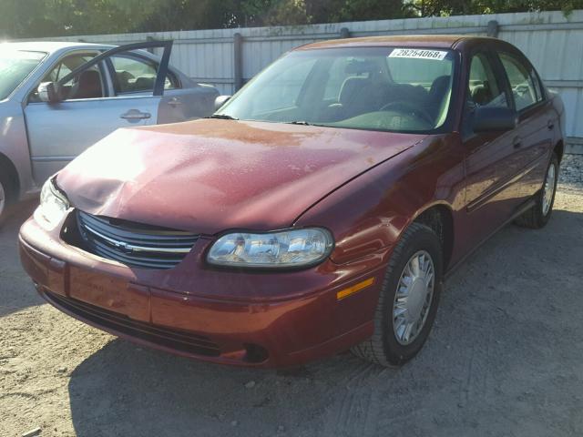 1G1ND52J72M600211 - 2002 CHEVROLET MALIBU MAROON photo 2