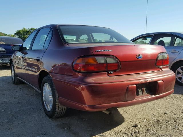 1G1ND52J72M600211 - 2002 CHEVROLET MALIBU MAROON photo 3