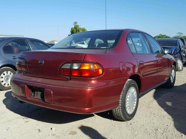 1G1ND52J72M600211 - 2002 CHEVROLET MALIBU MAROON photo 4