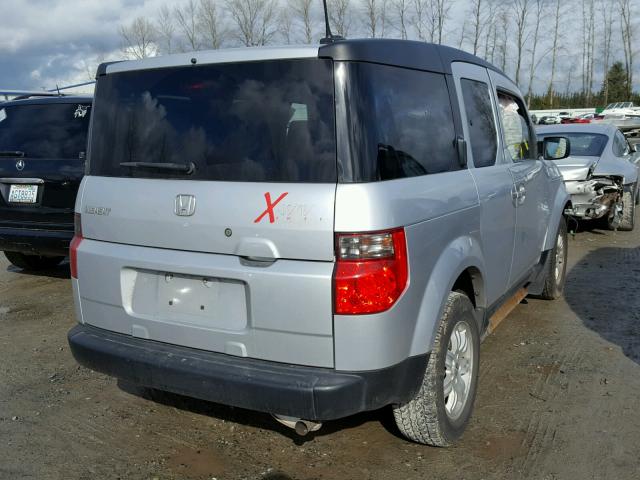 5J6YH18768L013052 - 2008 HONDA ELEMENT EX SILVER photo 4