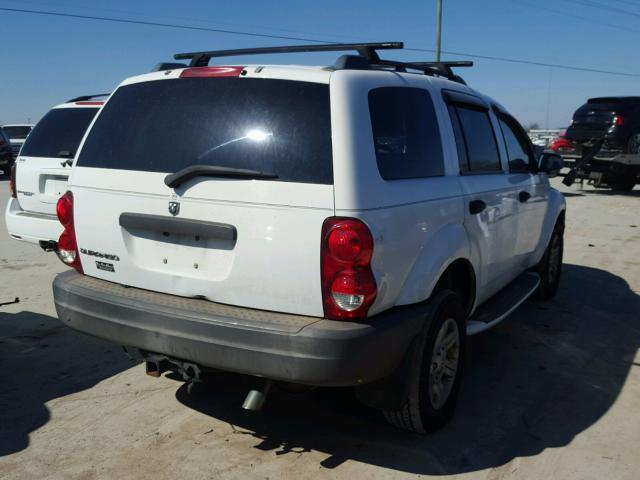 1D4HD38K04F119462 - 2004 DODGE DURANGO ST WHITE photo 4