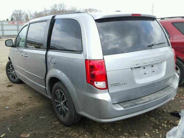 2C4RDGBG6HR846164 - 2017 DODGE GRAND CARA GRAY photo 3