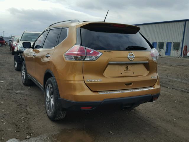 5N1AT2MV2FC778574 - 2015 NISSAN ROGUE S GOLD photo 3