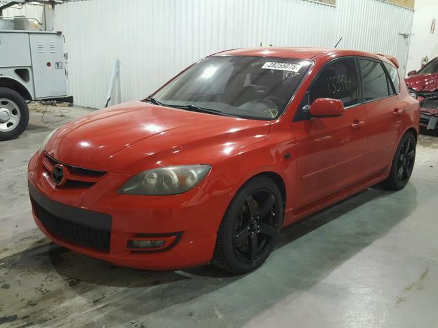 JM1BK34L171714183 - 2007 MAZDA SPEED 3 RED photo 2