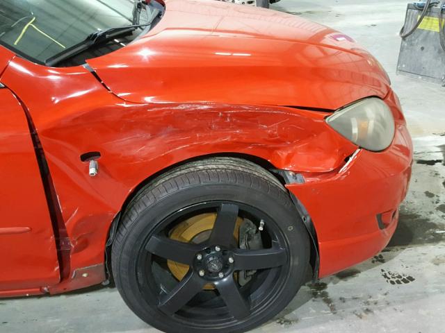 JM1BK34L171714183 - 2007 MAZDA SPEED 3 RED photo 9