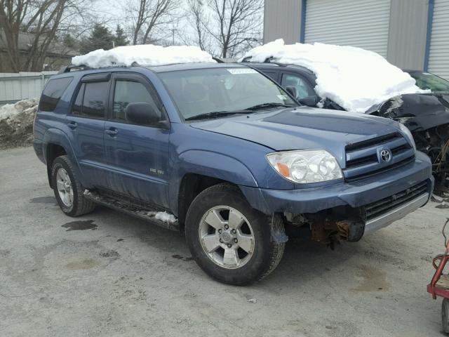 JTEBU14R640035980 - 2004 TOYOTA 4RUNNER SR BLUE photo 1