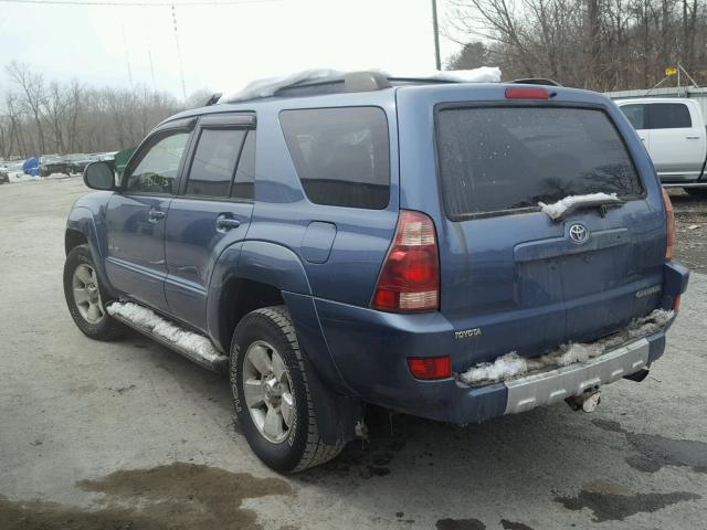 JTEBU14R640035980 - 2004 TOYOTA 4RUNNER SR BLUE photo 3