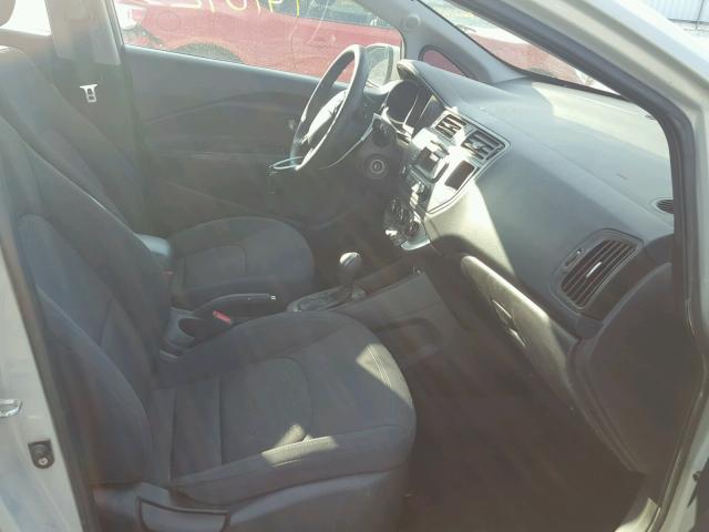 KNADN5A38C6011805 - 2012 KIA RIO EX GRAY photo 5