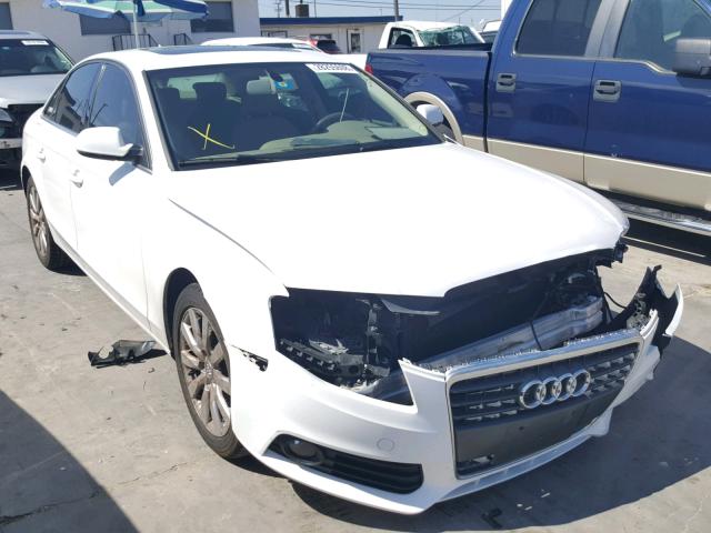 WAUEFAFL4AN047948 - 2010 AUDI A4 PREMIUM WHITE photo 1