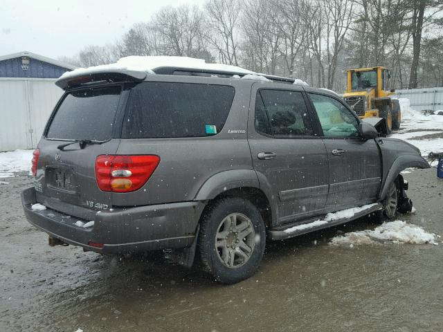 5TDBT48A84S225368 - 2004 TOYOTA SEQUOIA LI BROWN photo 4