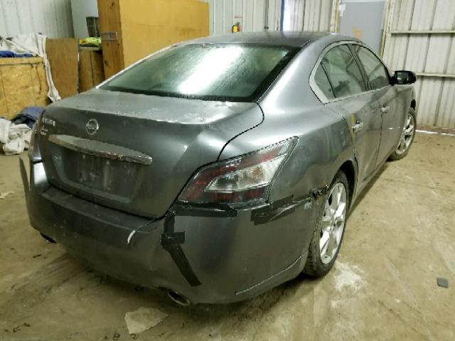 1N4AA5AP5EC479621 - 2014 NISSAN MAXIMA S GRAY photo 4