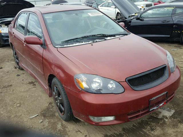 1NXBR32E43Z042219 - 2003 TOYOTA COROLLA CE BURGUNDY photo 1