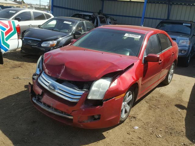 3FAHP07Z69R115000 - 2009 FORD FUSION SE RED photo 2