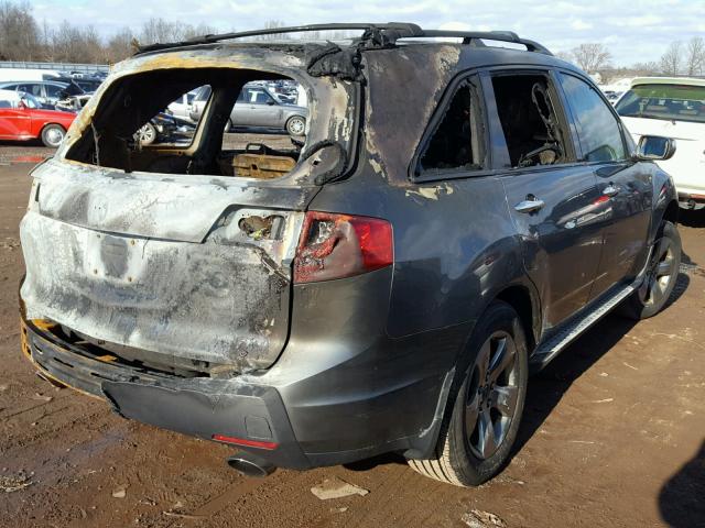 2HNYD285X7H520368 - 2007 ACURA MDX SPORT CHARCOAL photo 4