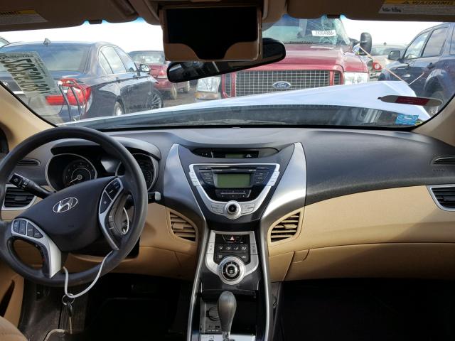 KMHDH4AE8BU122530 - 2011 HYUNDAI ELANTRA GL BLUE photo 9