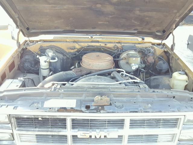 1GTDC14H2EF706289 - 1984 GMC C1500 GOLD photo 7